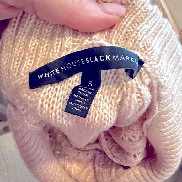 White House Black Market Off-Shoulder Knit Sweater (soft blush/pink) – Size S - Picture 5 of 5